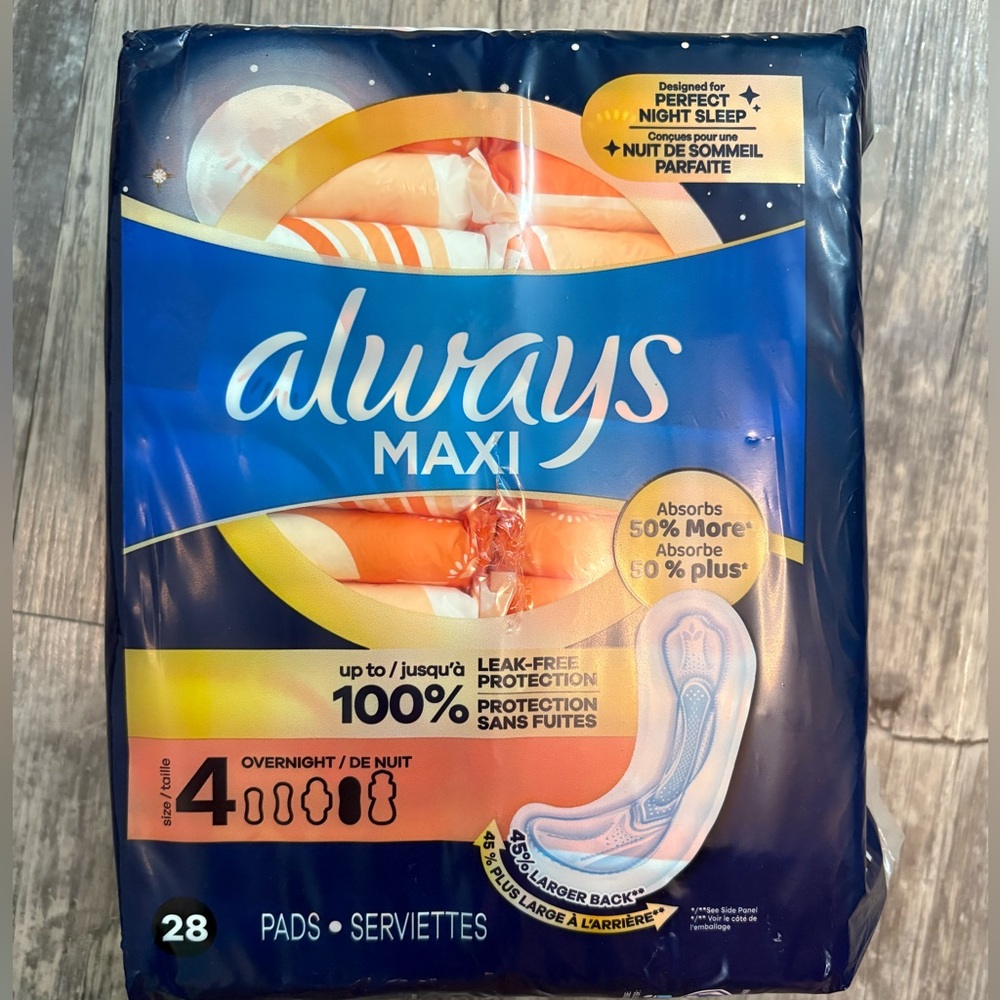 Always Maxi Over Night Pads